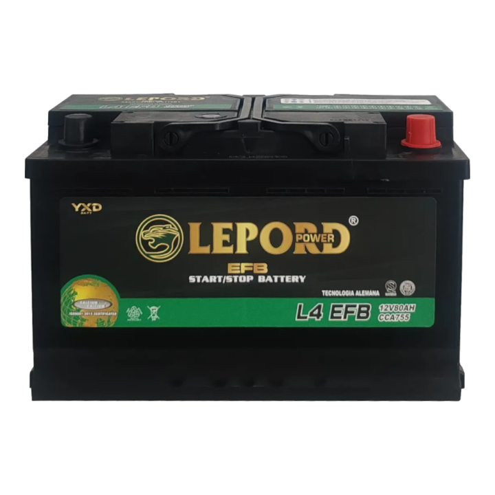 Bateria Lepord Efb Ln4 80ah Start Stop