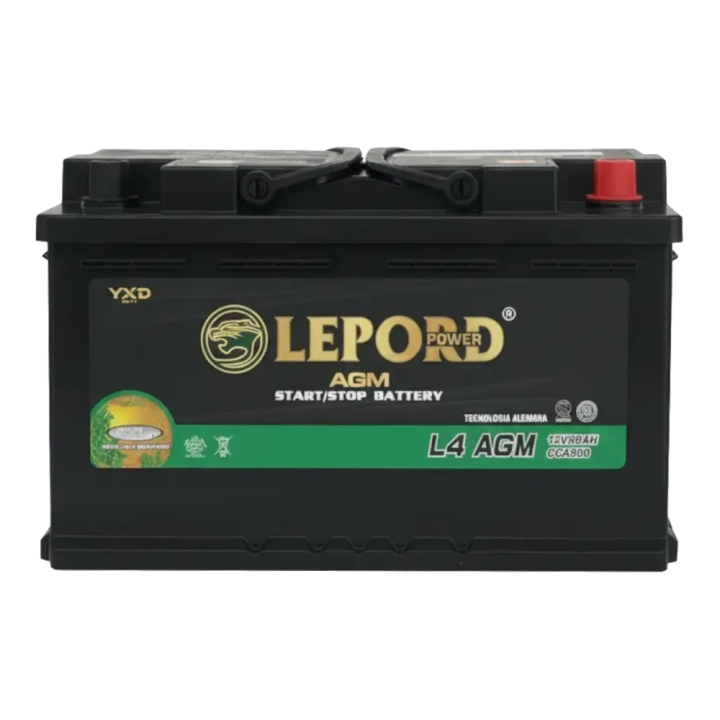 Bateria Lepord Agm Ln4 80ah Start Stop