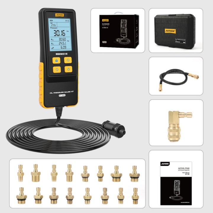 Medidor Presion De Aceite Digital De Motor Autool Pt620
