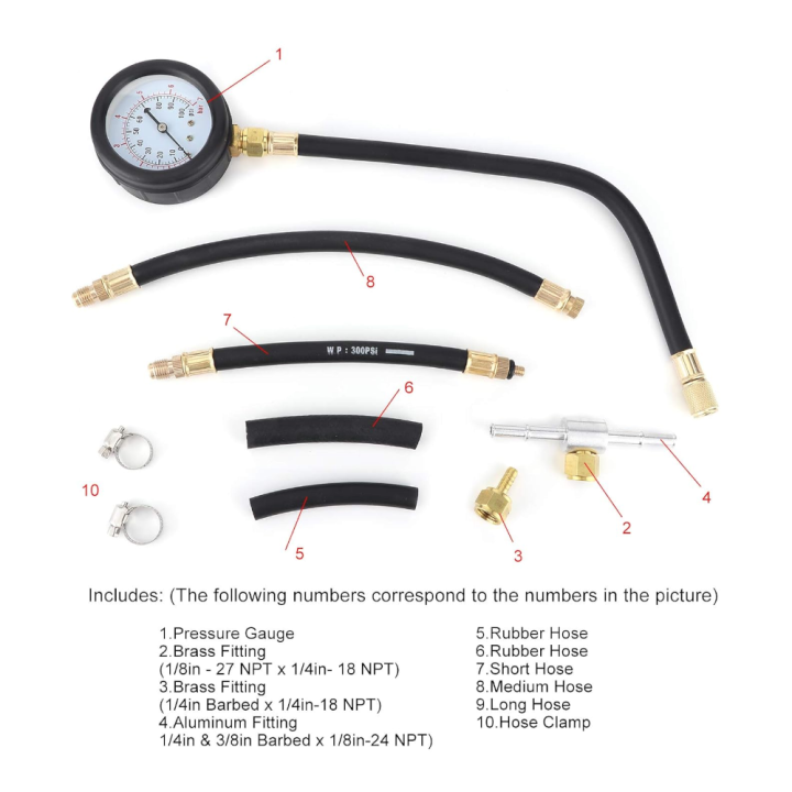 Manómetro De Presión De Combustible Msp-311-1