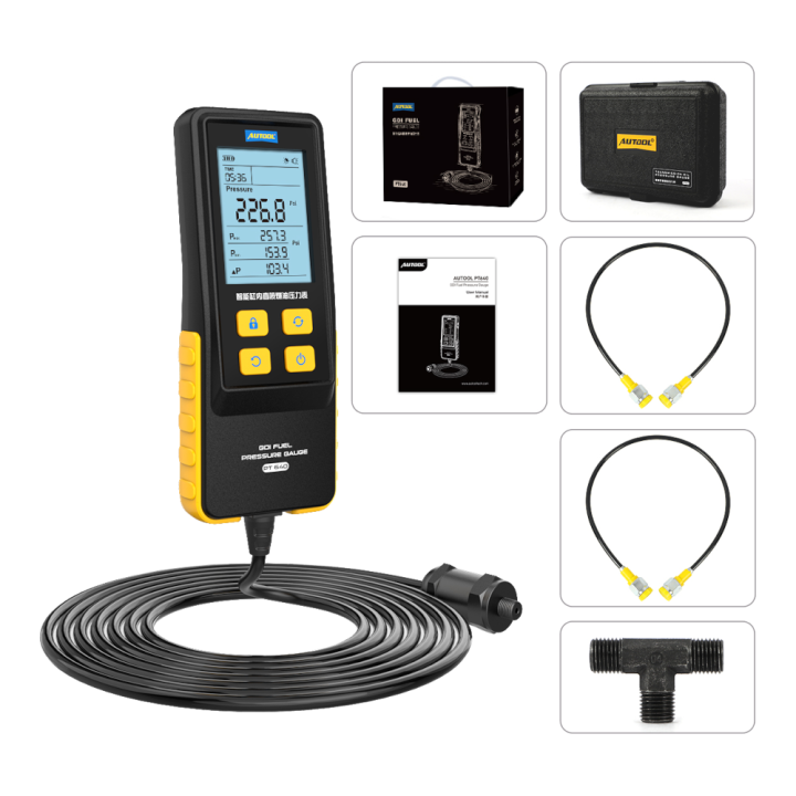 Medidor de presion de combustible GDI Autool Pt640