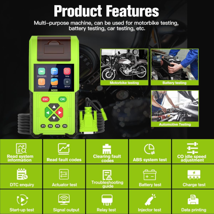 Scanner Multimarca Para Motocicletas M200