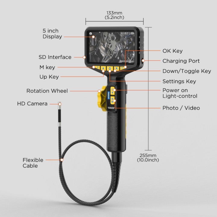 Boroscopio Automotriz 360° Autool Svb305 Cámara Endoscopio