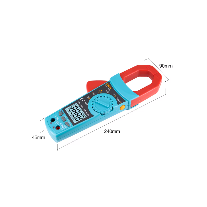 Pinza Amperimétrica Digital AC DM600 de Alta Precisión con Rango Automático/Manual